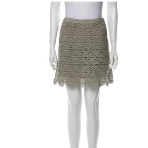 Adam Lippes scalloped bottom skirt size 0
